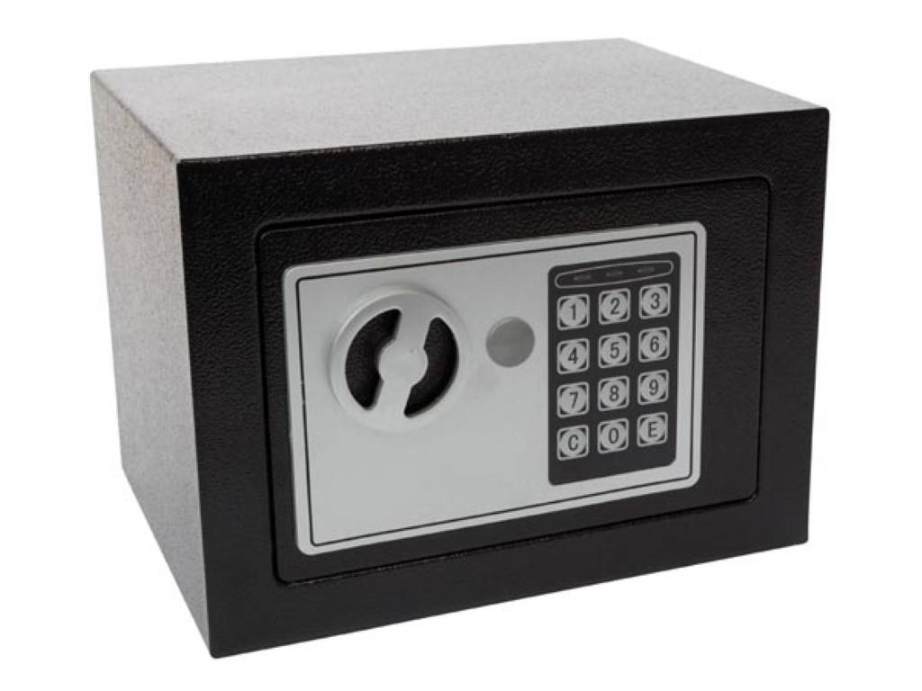 ELEKTRONISCHER SAFE - 17 x 23 x 17 cm - 4.6 L - SCHWARZ