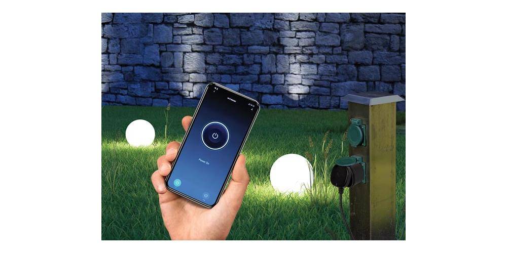 Perel SMART-WI-FI-STECKDOSE - FÜR DEN AUßENBEREICH - SCHUKO