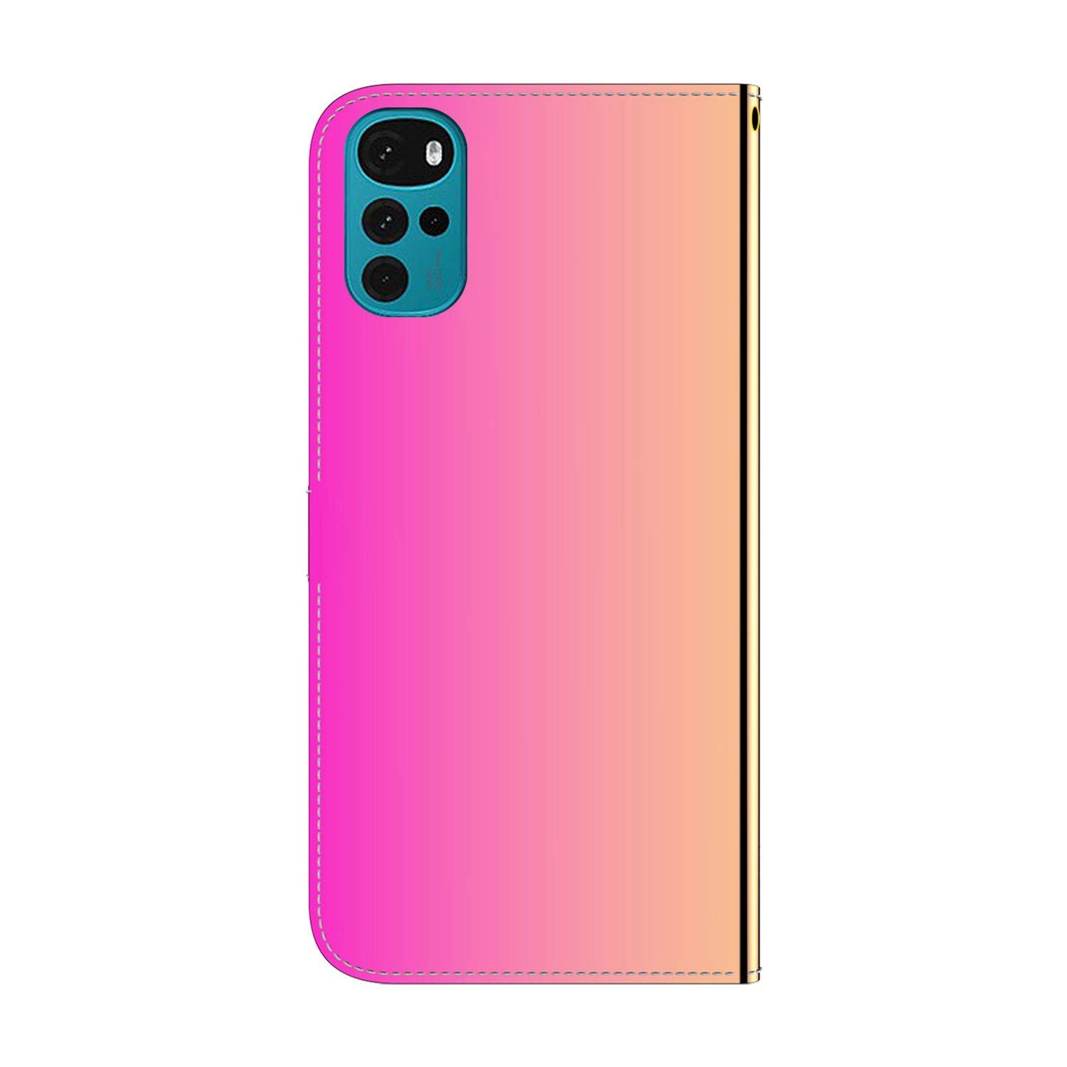 Hülle kompatibel mit Motorola Moto G22 Kunstleder Handyhülle - Handy Case Farbverlauf