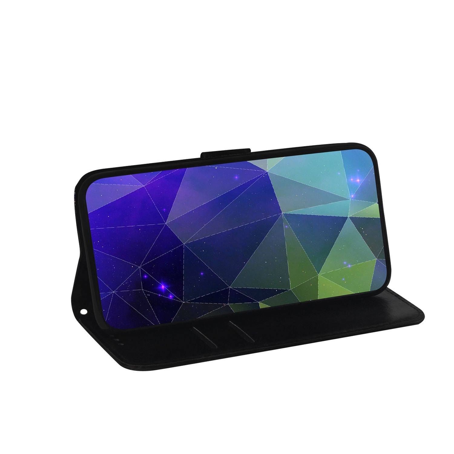 Hülle kompatibel mit Motorola Moto G22 Kunstleder Handyhülle - Handy Case Farbverlauf