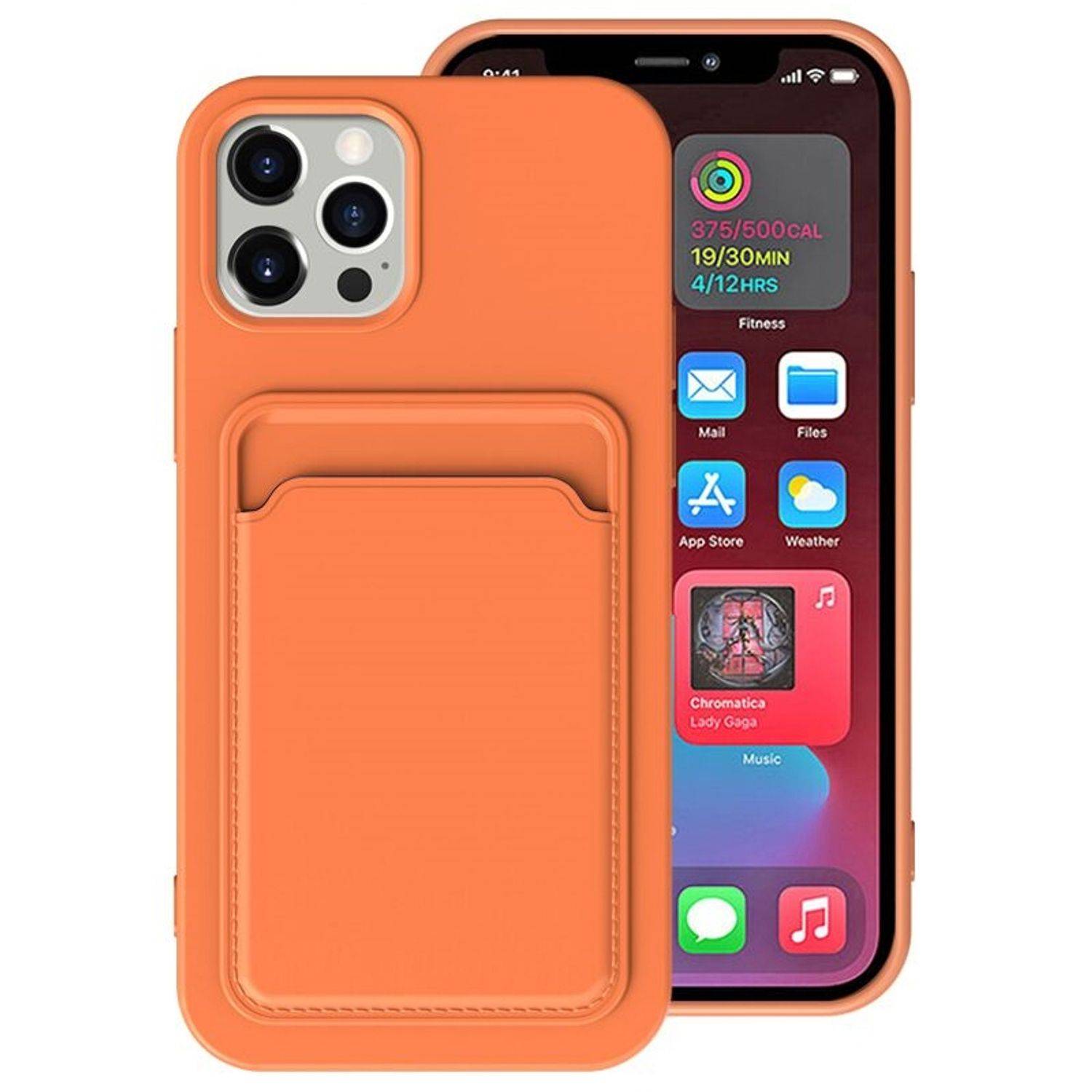 Hülle kompatibel mit Apple iPhone 12 Mini Kunststoff Soft Handyhülle - Handy Case Orange