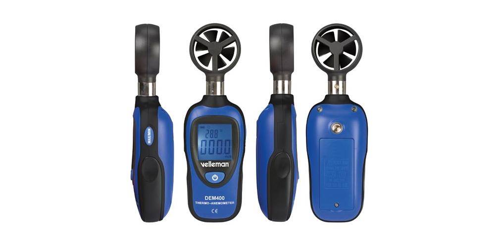 Velleman DIGITALES MINI-THERMOMETER-ANEMOMETER