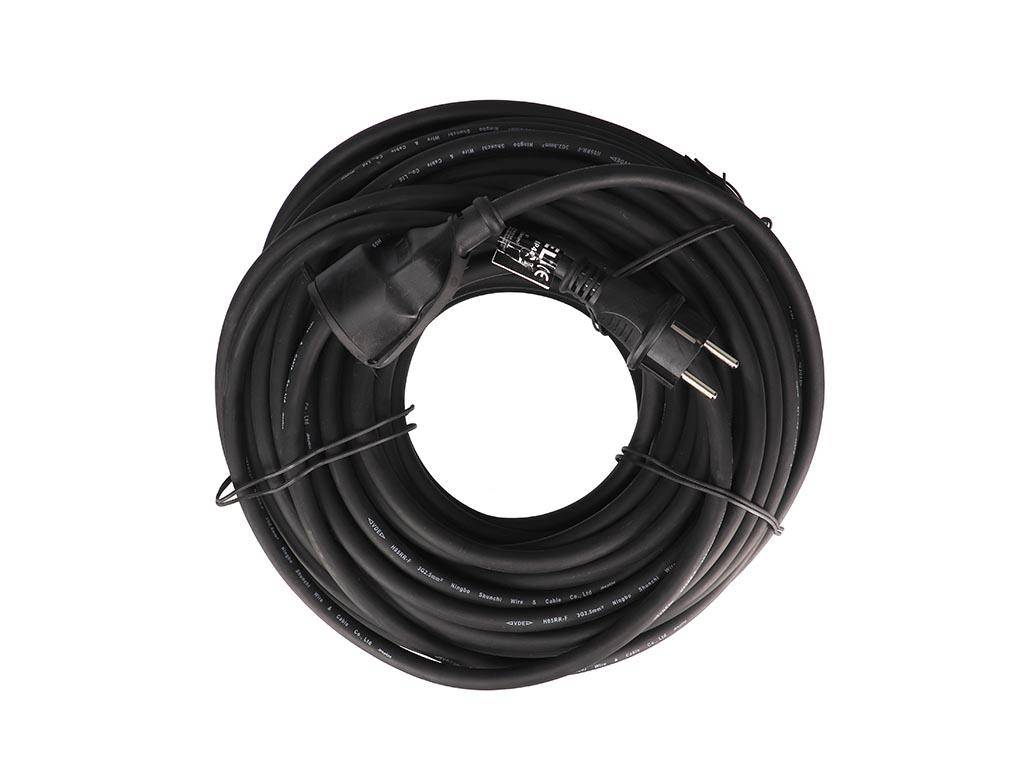Perel - EC05R25 - Gummi-Verlängerungskabel - 5 m - 3G2.5 - Stecker-Typ E (Französisches System)
