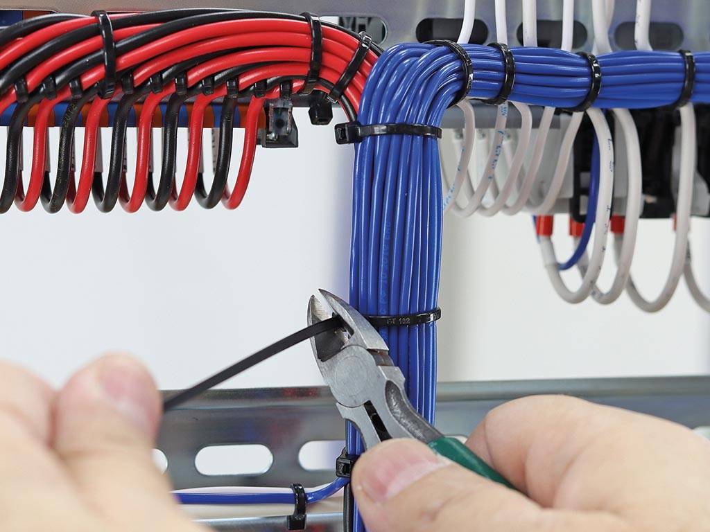 NYLON-KABELBINDER-SET - 2.5 mm x 100 mm - SCHWARZ (100-tlg.)