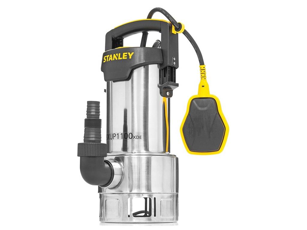 Stanley Tauchpumpe, Schmutzwasser, 1100 W, Edelstahl
