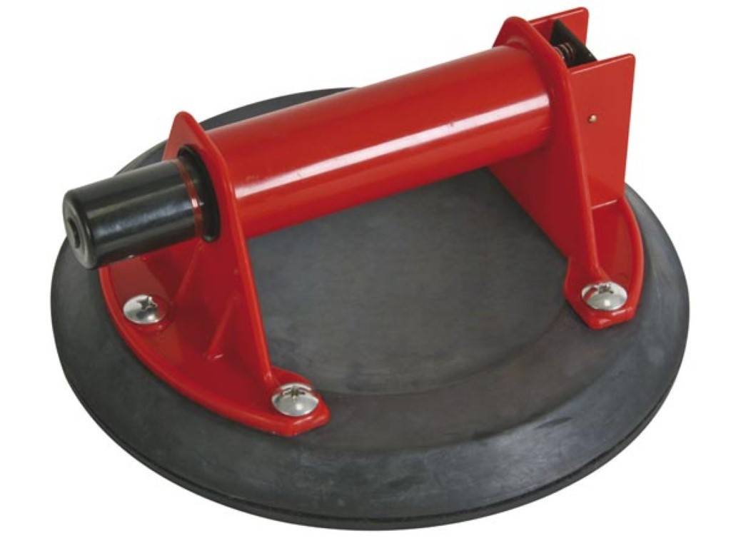 Toolland Saugheber mit Handpumpe, Durchmesser 205 mm, Tragkraft 40-120 kg