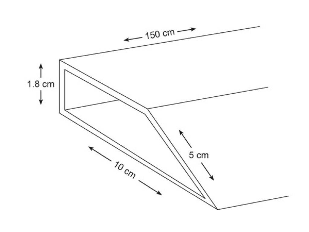 ALU-PROFIL - SCHRÄG - 150 cm