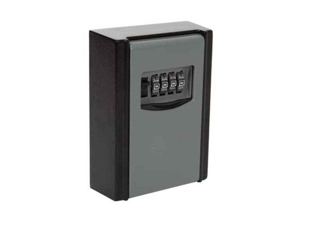 Schlüsseltresor, 1 Schlüssel, mit Zahlenschloss, 120 x 87 x 40 mm