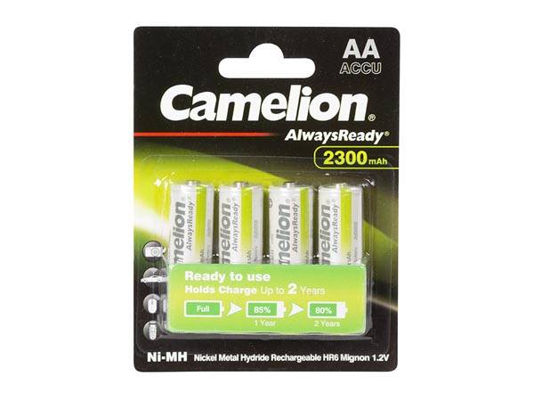 NiMH AA 1.2 V - 2300 mAh 'ALWAYSREADY' (4 St./Blisterverpackung)