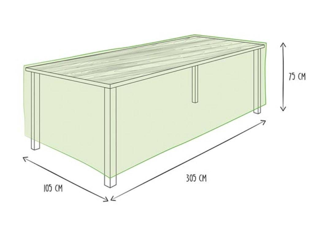 Perel Schutzhlle fr Gartentisch - max. 300 cm