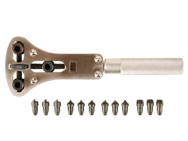 UNIVERSAL-GEHÄUSEÖFFNER FÜR WASSERDICHTE UHREN - 4 SÄTZE MIT 3 EINSÄTZEN