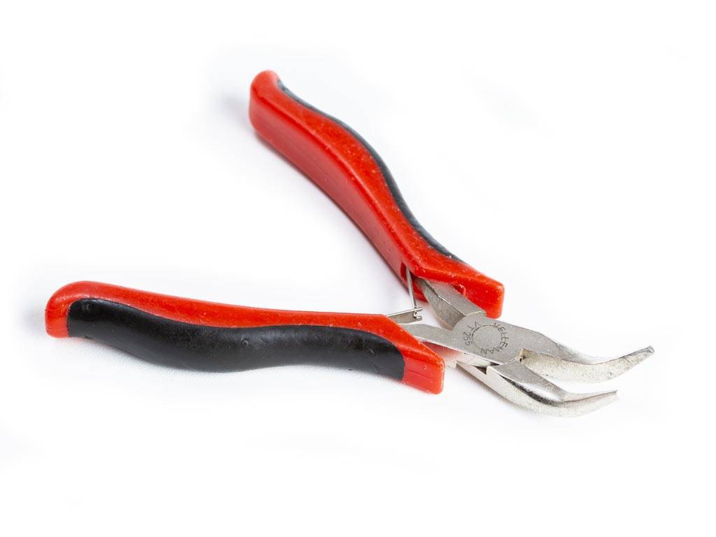 HQ ABGEWINCKELTE MINIATUR-FLACHRUNDZANGE