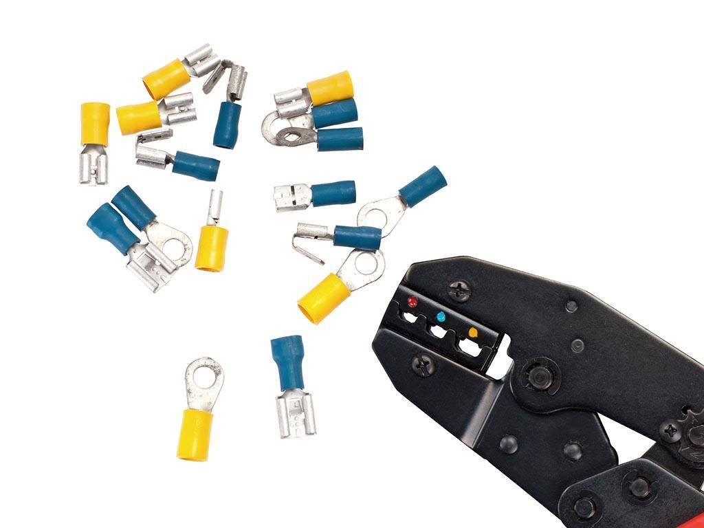 Velleman CRIMPZANGE FÜR "FAST-ON"-STECKVERBINDER - STRAPAZIERFÄHIG -