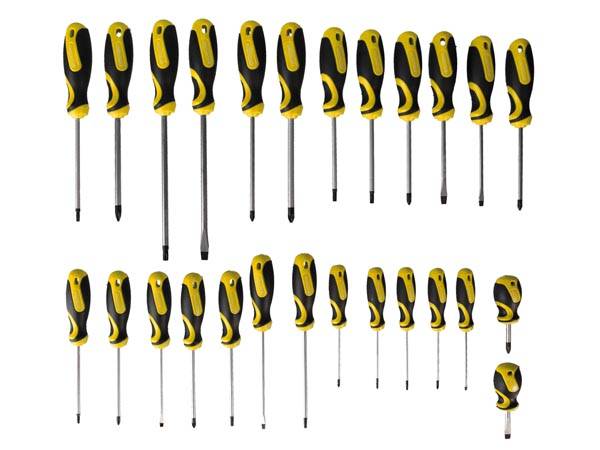 SCHRAUBENDREHER-SET MIT HALTERUNG - 26-tlg.