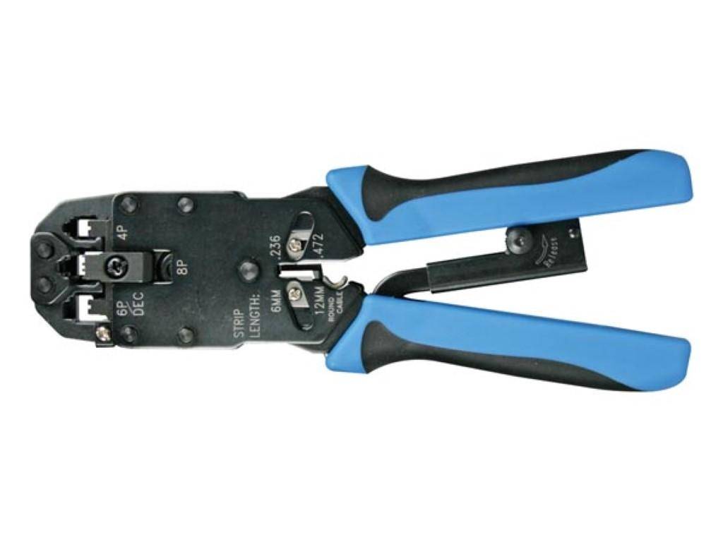 Toolland PROFESSIONELLE CRIMPZANGE FÜR WESTERNSTECKER 4P4C (RJ10),