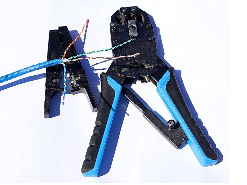 Toolland PROFESSIONELLE CRIMPZANGE FÜR WESTERNSTECKER 4P4C (RJ10),