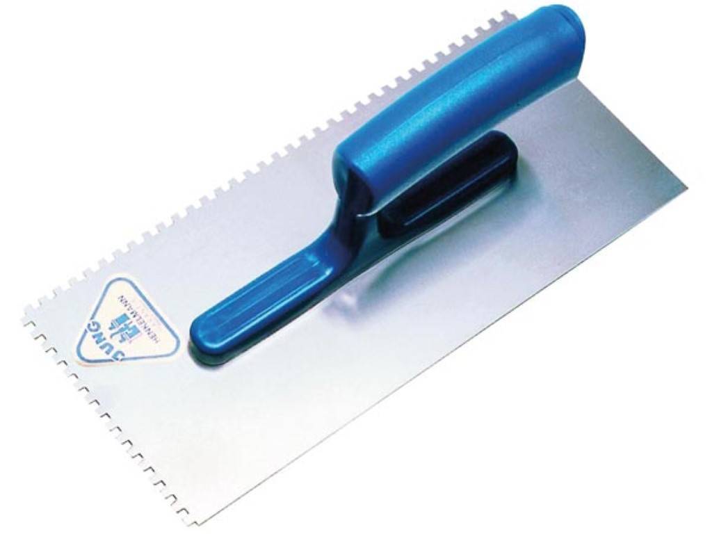 Jung - Glättekelle - Kunstoffgriff - Gezahnt 6 x 6 mm - 272 g - Professionell