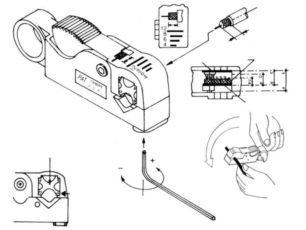 Toolland KOAX-ABISOLIERER (RG58-RG59)