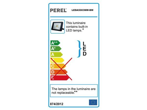 DESIGN-LED-STRAHLER MIT BEWEGUNGSMELDER - 30 W - NEUTRALWEIß