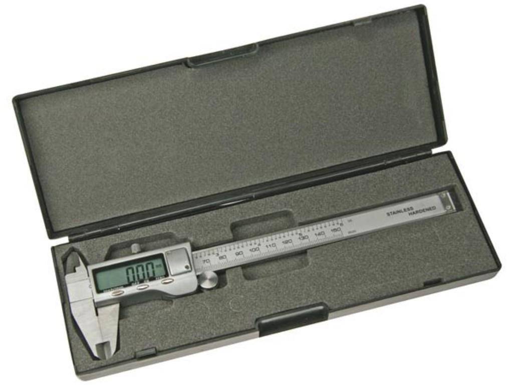 Toolland DIGITALER MESSSCHIEBER - GROES DISPLAY - 150 mm / 6" - 0.01
