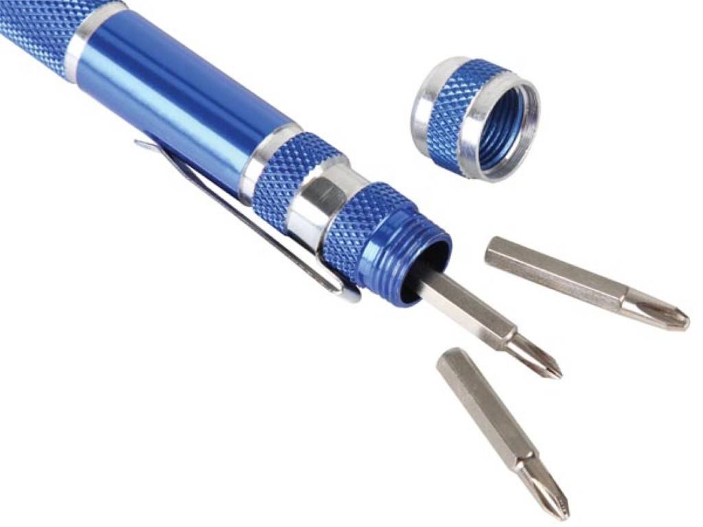 PRÄZISIONSSCHRAUBENDREHERSET IM TASCHENFORMAT - CR-V - 9-IN-1