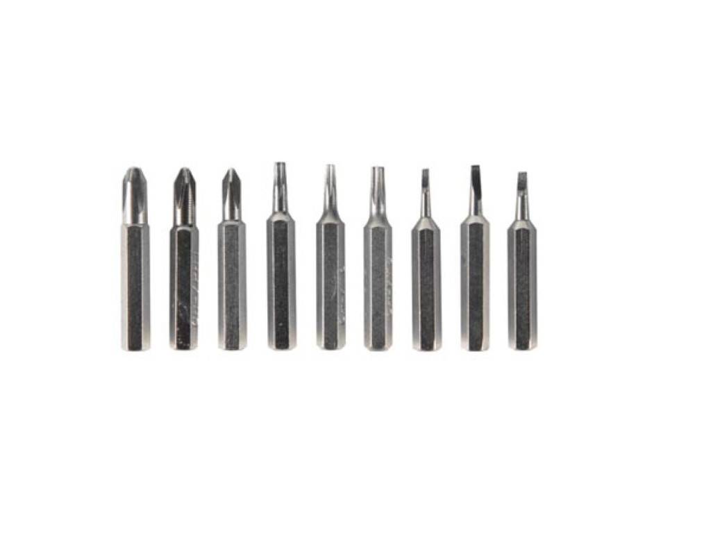 PRÄZISIONSSCHRAUBENDREHERSET IM TASCHENFORMAT - CR-V - 9-IN-1