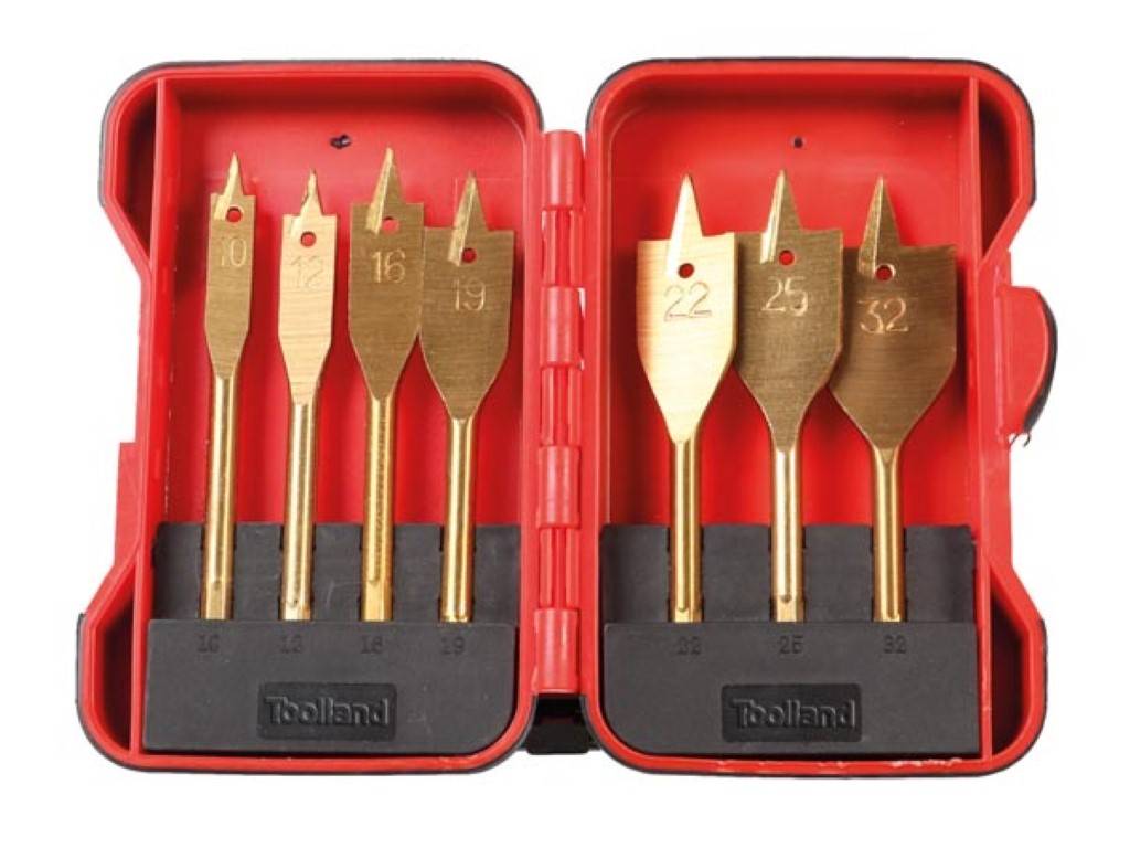 HOLZ-FRÄSBOHRER-SET - TITAN BESCHICHTET - 7-tlg.