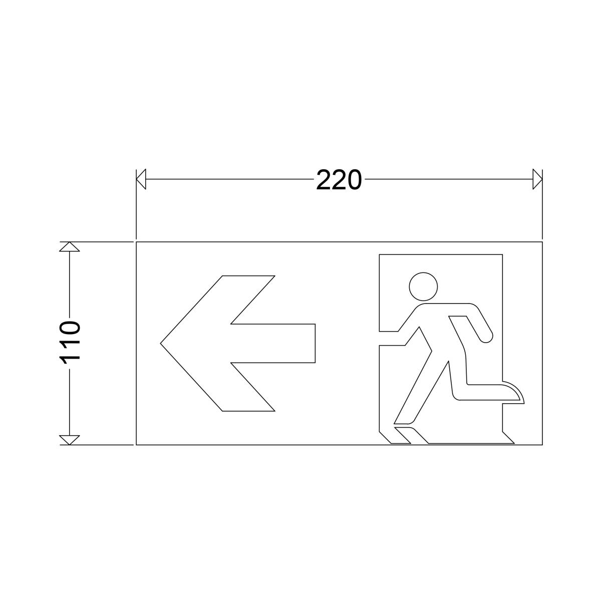Schuch Licht Normpiktogramm 220/110/33