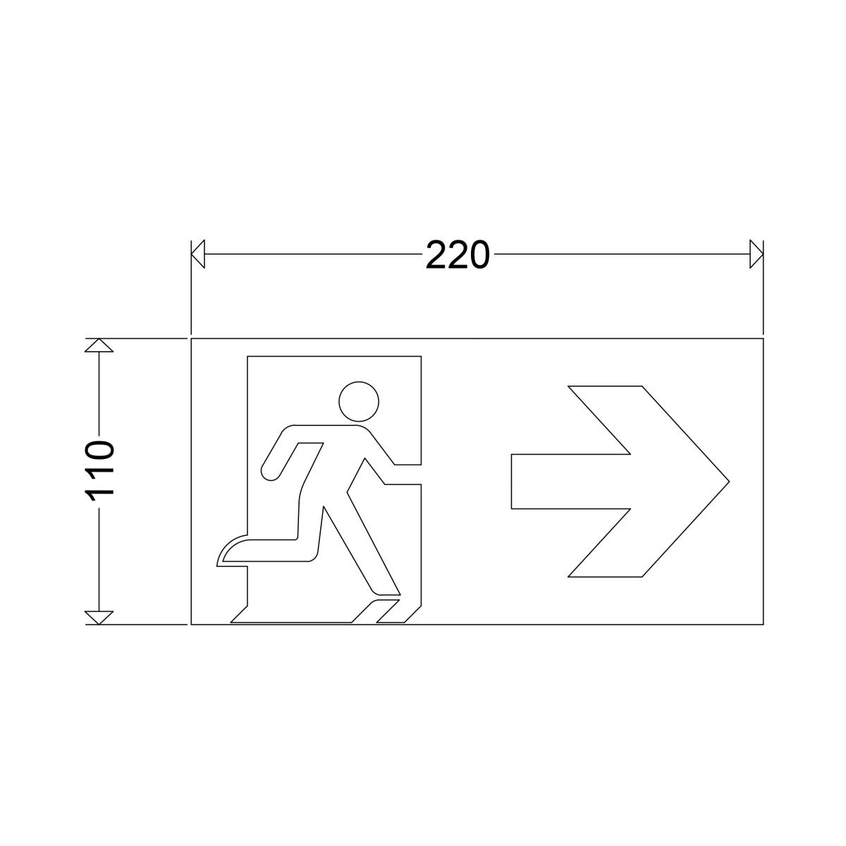 Schuch Licht Normpiktogramm 220/110/34