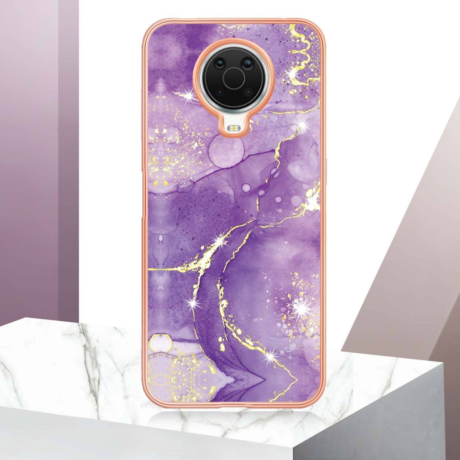 Hülle kompatibel mit Nokia G10 / G20 Kunststoff Soft Handyhülle - Handy Case Violett 2