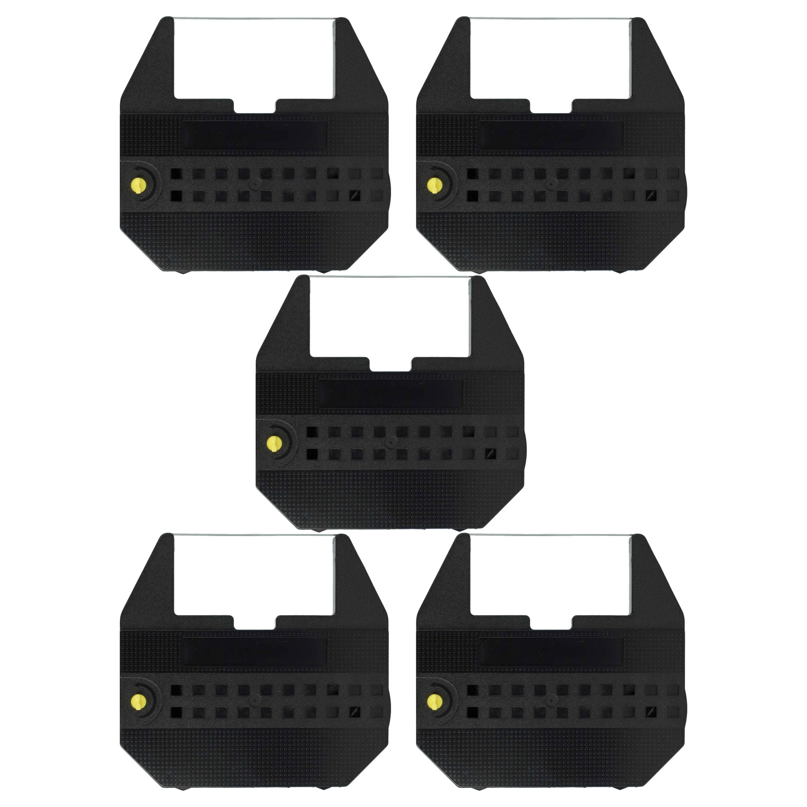 vhbw 5x Farbband Schriftband kompatibel mit TA Junior Electronic Schreibmaschine - Schwarz