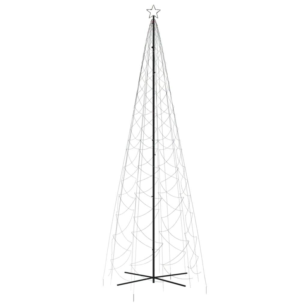 vidaXL LED-Weihnachtsbaum Kegelform Mehrfarbig 1400 LEDs 160x500 cm