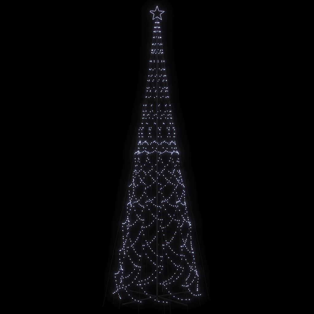 vidaXL LED-Weihnachtsbaum Kegelform Kaltweiß 3000 LEDs 230x800 cm