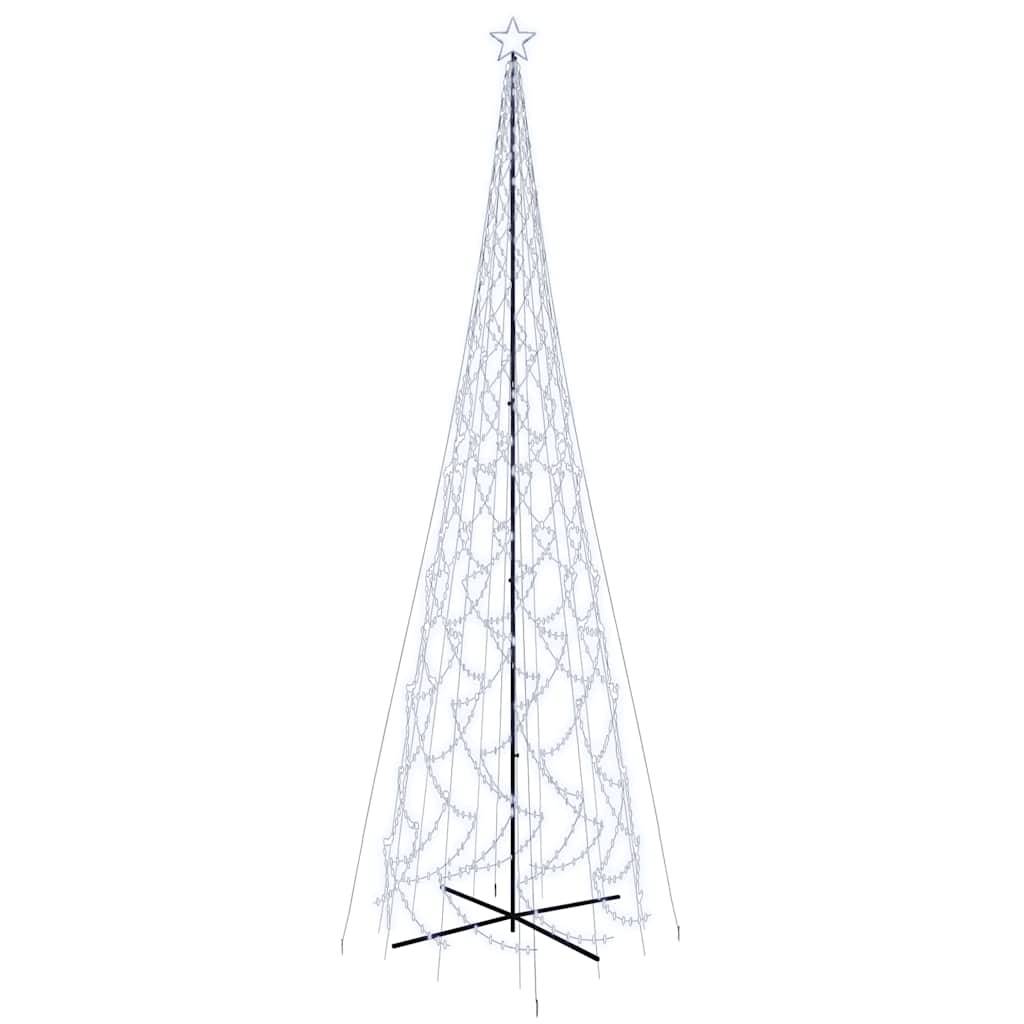 vidaXL LED-Weihnachtsbaum Kegelform Kaltweiß 3000 LEDs 230x800 cm
