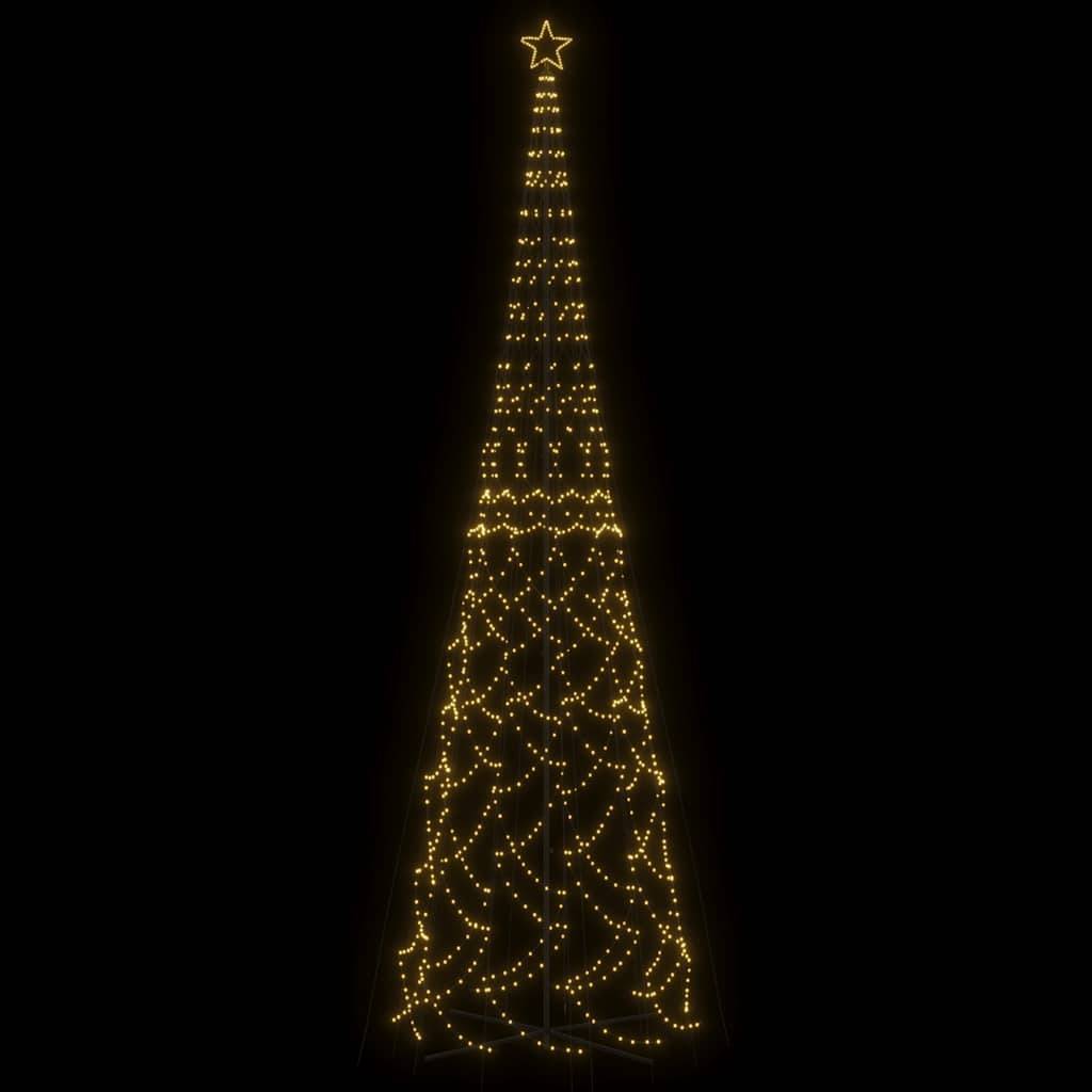 vidaXL LED-Weihnachtsbaum Kegelform Warmweiß 3000 LEDs 230x800 cm
