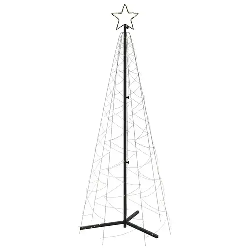 vidaXL LED-Weihnachtsbaum Kegelform Warmweiß 200 LEDs 70x180 cm vidaXL LED-Weihnachtsbaum Kegelform Warmweiß 200 LEDs 70x180 cm