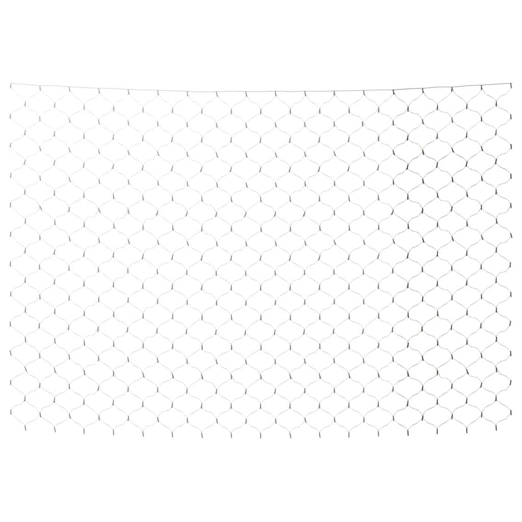 vidaXL Weihnachts-Lichternetz 4x4 m 544 LED Kaltweiß Indoor Outdoor