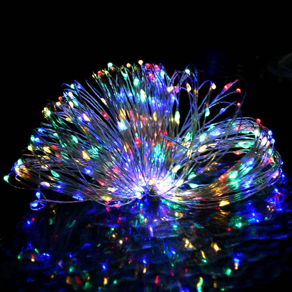 vidaXL LED-Lichterdraht 40 m 400 LED Mehrfarbig 8 Funktionen