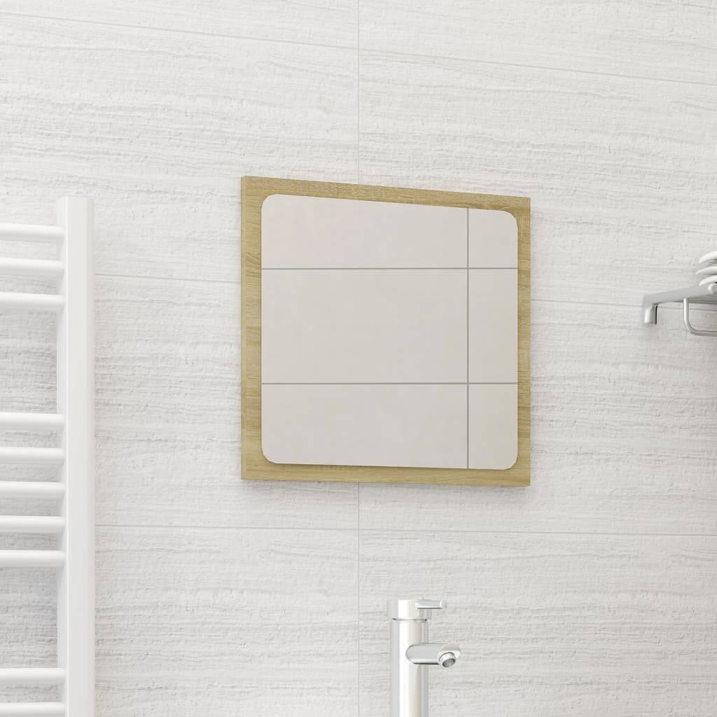 vidaXL Badspiegel Sonoma-Eiche 40x1,5x37 cm Holzwerkstoff