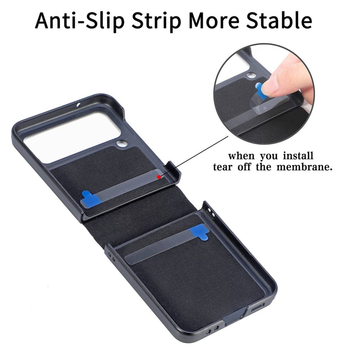 Für Samsung Galaxy Z Flip4 Faltbare Handyhülle mit geometrischer 3D-Prägung Lila Schutz Cover Handy Tasche