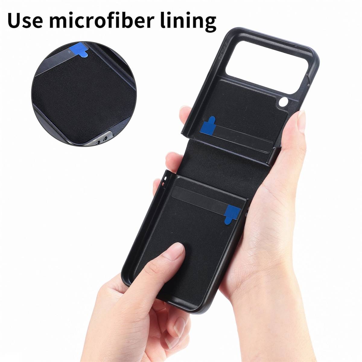 Für Samsung Galaxy Z Flip4 Faltbare Handyhülle mit geometrischer 3D-Prägung Lila Schutz Cover Handy Tasche