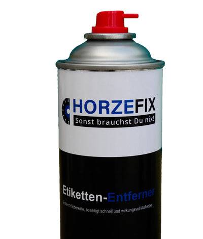 HORZEFIX Etikettenentferner 400 ml Kleberlöser zum lösen von Etiketten mit Orangenduft