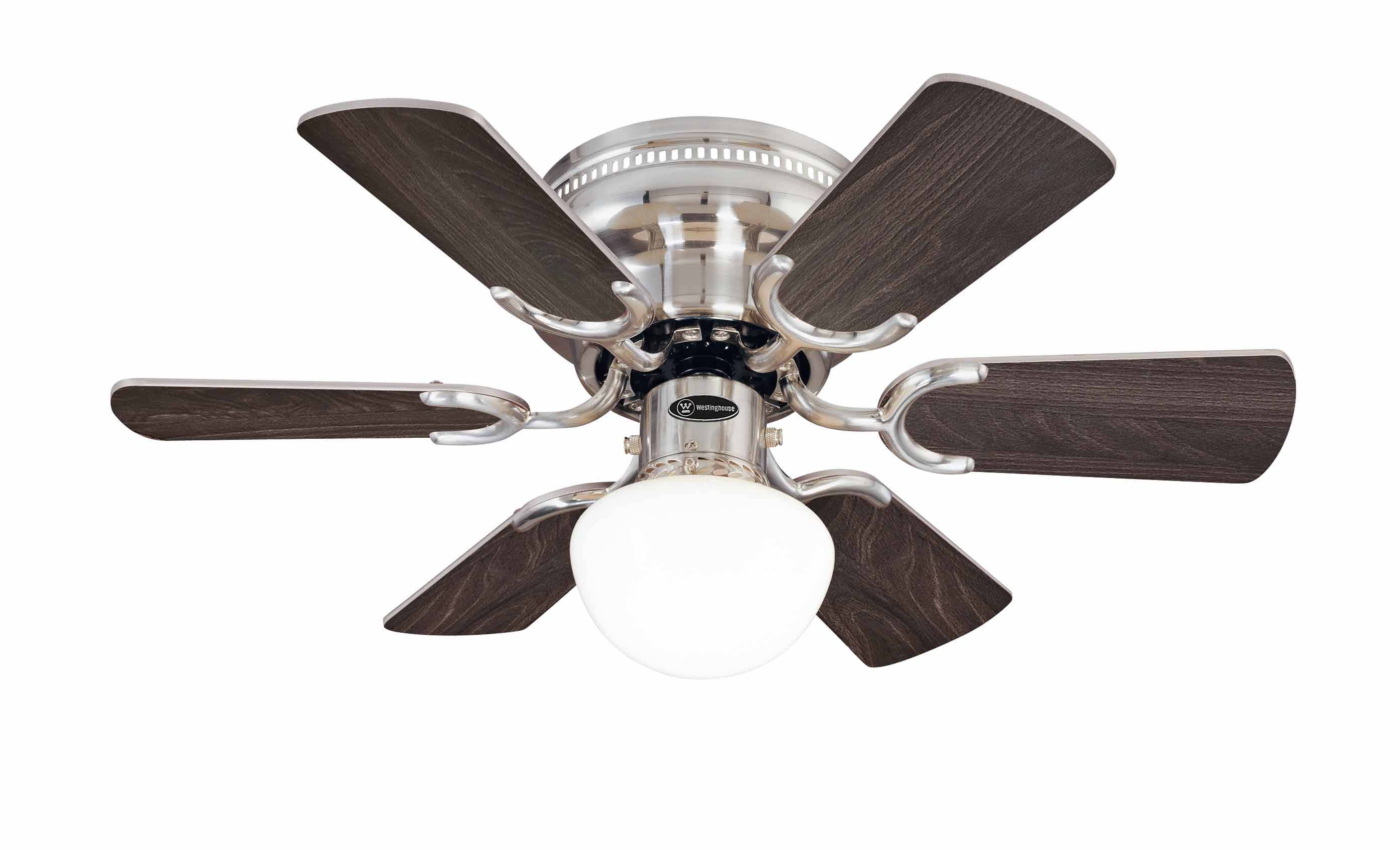 Deckenventilator Petite Nickel 76 cm mit Licht