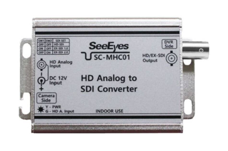 SeeEyes SC-MHC01, Medienkonverter, HD Analog nach SDI, EX-SDI 1.0/2.0, 1080p/30Hz, 12VDC