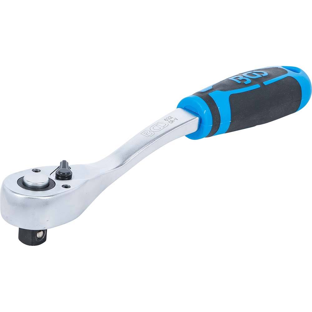 Umschaltknarre - feinverzahnt - gekröpfte Ausführung - Abtrieb Außenvierkant 12,5 mm (1/2")