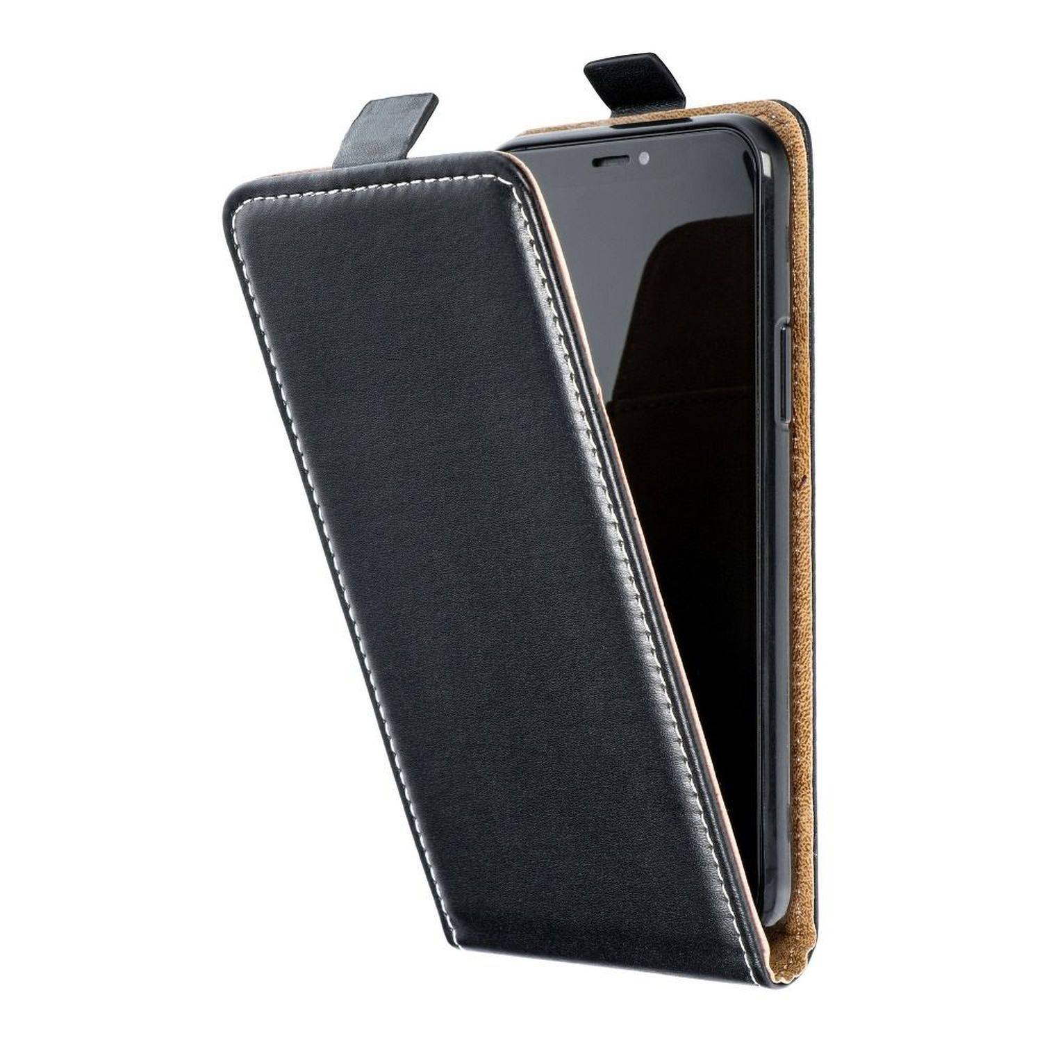 Flip Case kompatibel mit Nokia 230 Handy Tasche vertikal aufklappbar Schutzhülle Klapp Hülle schwarz