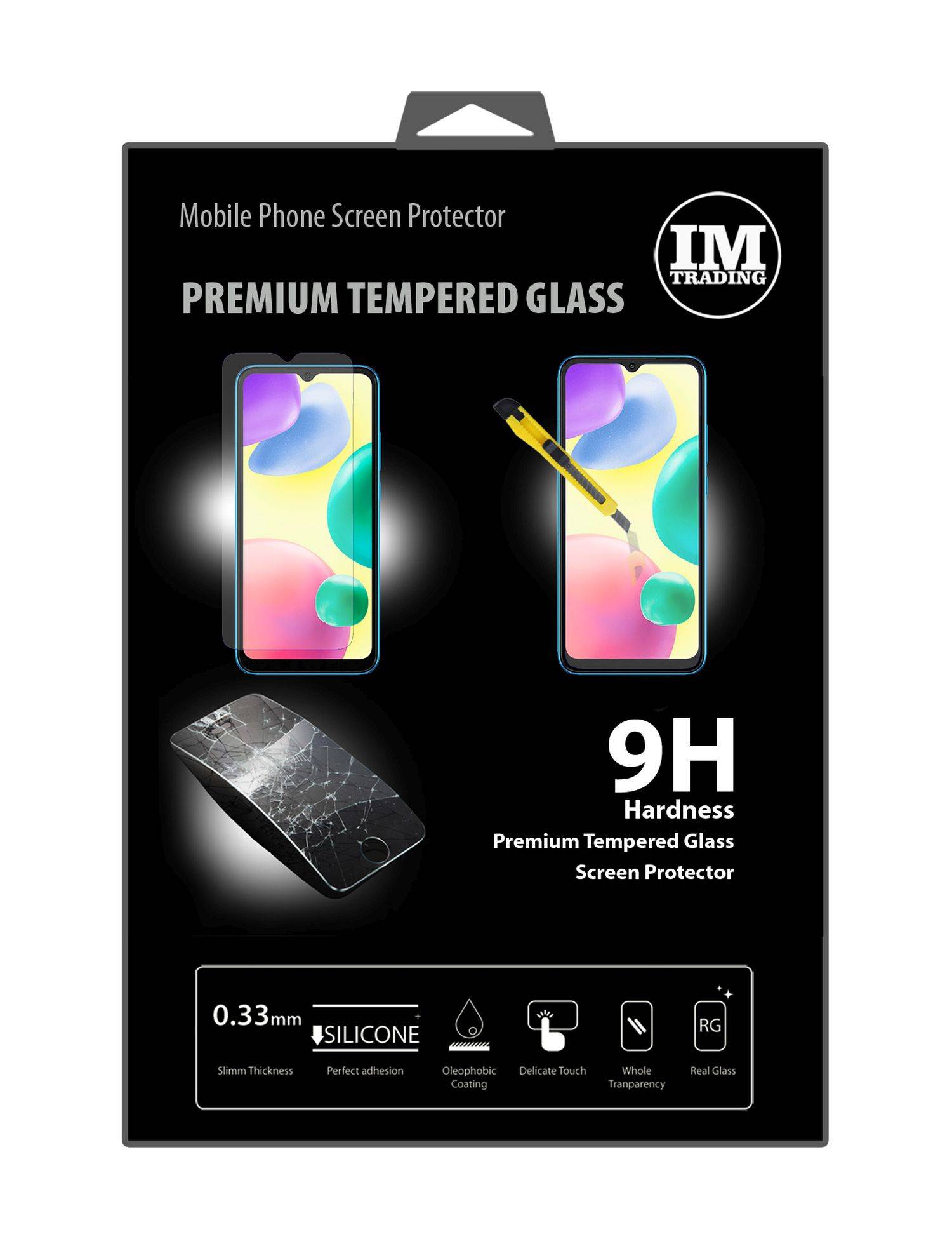 Schutzglas 9H kompatibel mit Xiaomi Redmi Note 12 Pro Displayschutzfolie Passgenau Glas