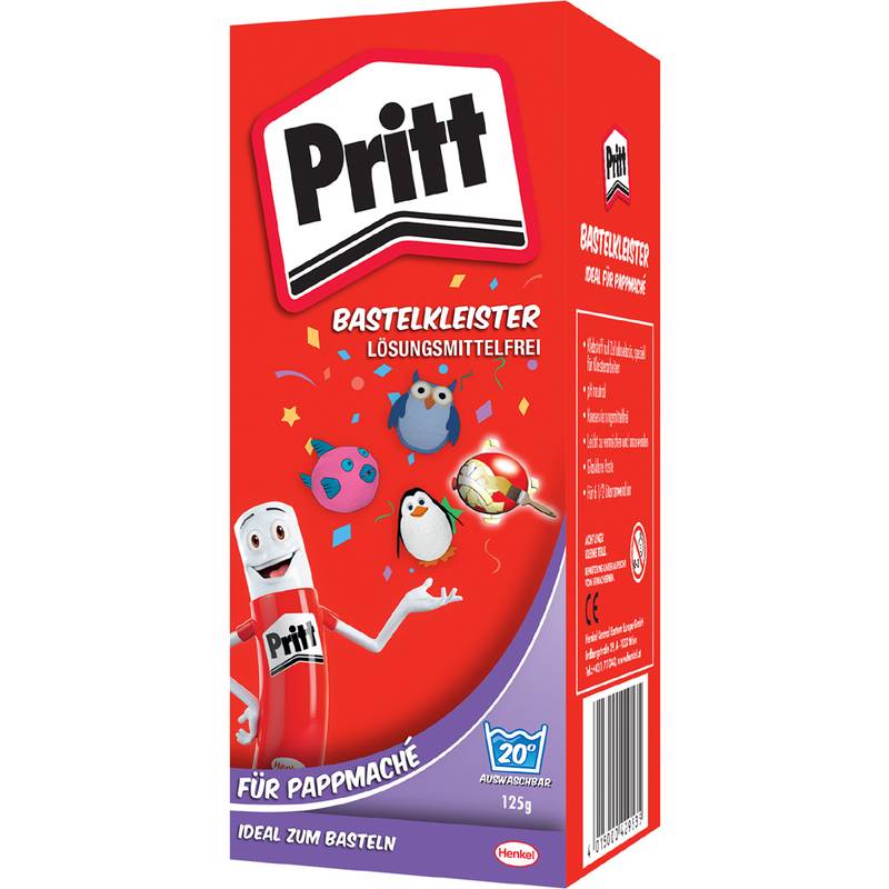 Pritt Bastelkleister für Pappmache, Pulverform, 125 g