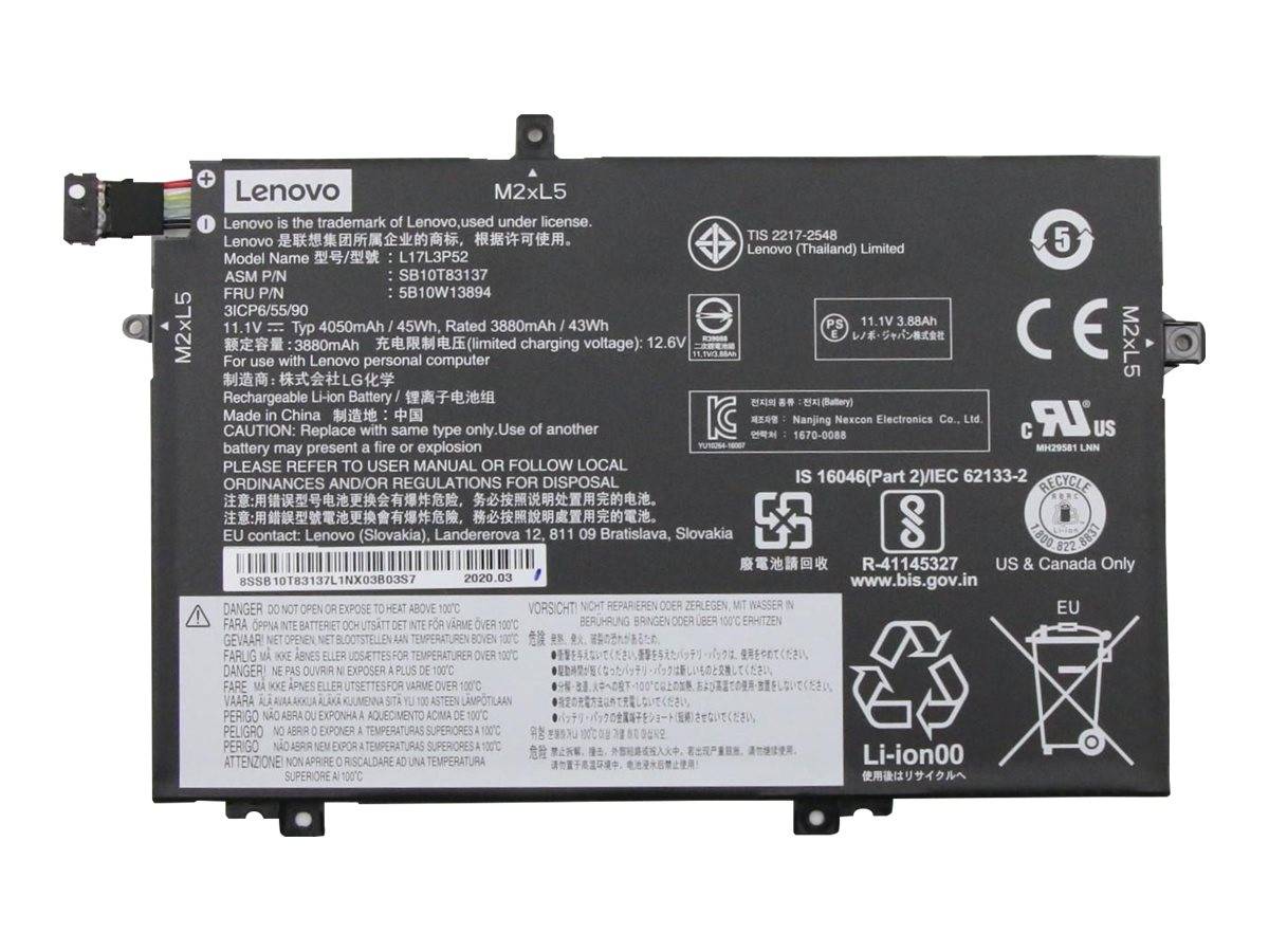 LENOVO - LG Chem - Laptop-Batterie - Lithium-Ionen - 3 Zellen
