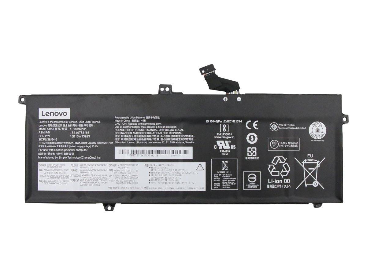 Lenovo Laptop-Batterie - Lithium-Ionen - 6 Zellen - 4080 mAh - 48 Wh - FRU